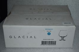12 x Glacial Brandy Glass 12oz 34cl Brandy Drinking Glasses - New Boxed Stock