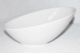 17 x STEELITE Sloping Ceramic Serving Salad Bowls in White with Famous Branding - Diameter 25cm /