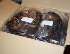 20 x 3 Meter HDMI to DVI Monitor Gold Plated Cables - New in Packets - Ref: AC110 GFMR - CL011 -