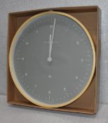 1 x Newgate Mr Clark Wall Clock in Bubble Green - 40cm x 4.8cm - New Boxed Stock - Ref: K575 Cage1 -