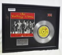 1 x Framed ROLLING STONES Silver 7 Inch Vinyl Record - TIME IS ON MY SIDE