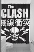 1 x Sourpuss The Clash Shower Curtain - 72 x 78