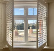 28 x S:CRAFT Wooden Shutter Blinds In White
