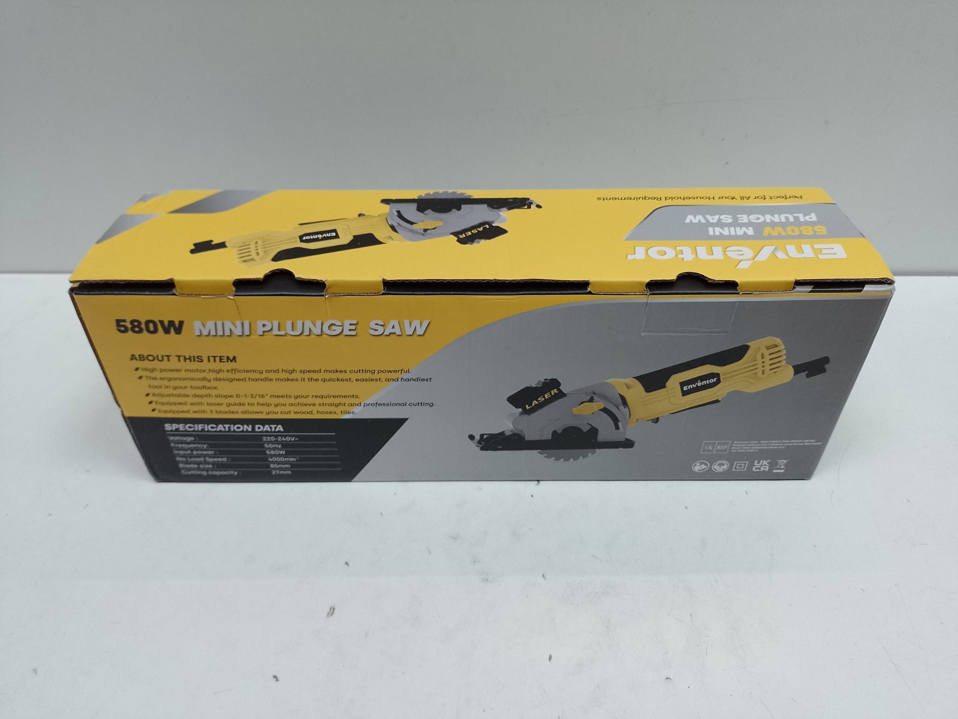 RRP £47.13 Enventor Mini Circular Saw - Image 2 of 2