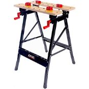 RRP £31.95 Excel Flip Top Workbench & Foldable Vise with Stand - Portable workbench