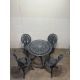 Cast Aluminium Outdoor Garden Dining Set As Seen In Photos - Image 2 of 7