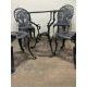 Cast Aluminium Outdoor Garden Dining Set As Seen In Photos - Image 3 of 7