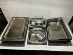 Quantity Of Various Pots,pans & Trays As Seen In Photos