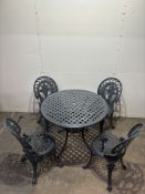 Cast Aluminium Outdoor Garden Dining Set As Seen In Photos