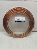 3 x Lawton 10.00mm x 0.70mm x 10Mtr Copper Plumbing Tube Coils