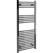 Kudox Chrome Flat Ladder Towel Rail/Radiator 1200 x 500mm
