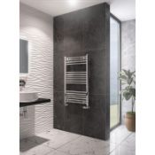 EASTBROOK WINGRAVE CHROME STRAIGHT HEATED TOWEL RAIL 1000MM X 600MM