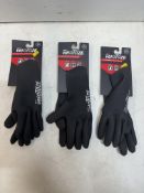 3 x Pairs Of VeloToze Waterproof Cycling Gloves