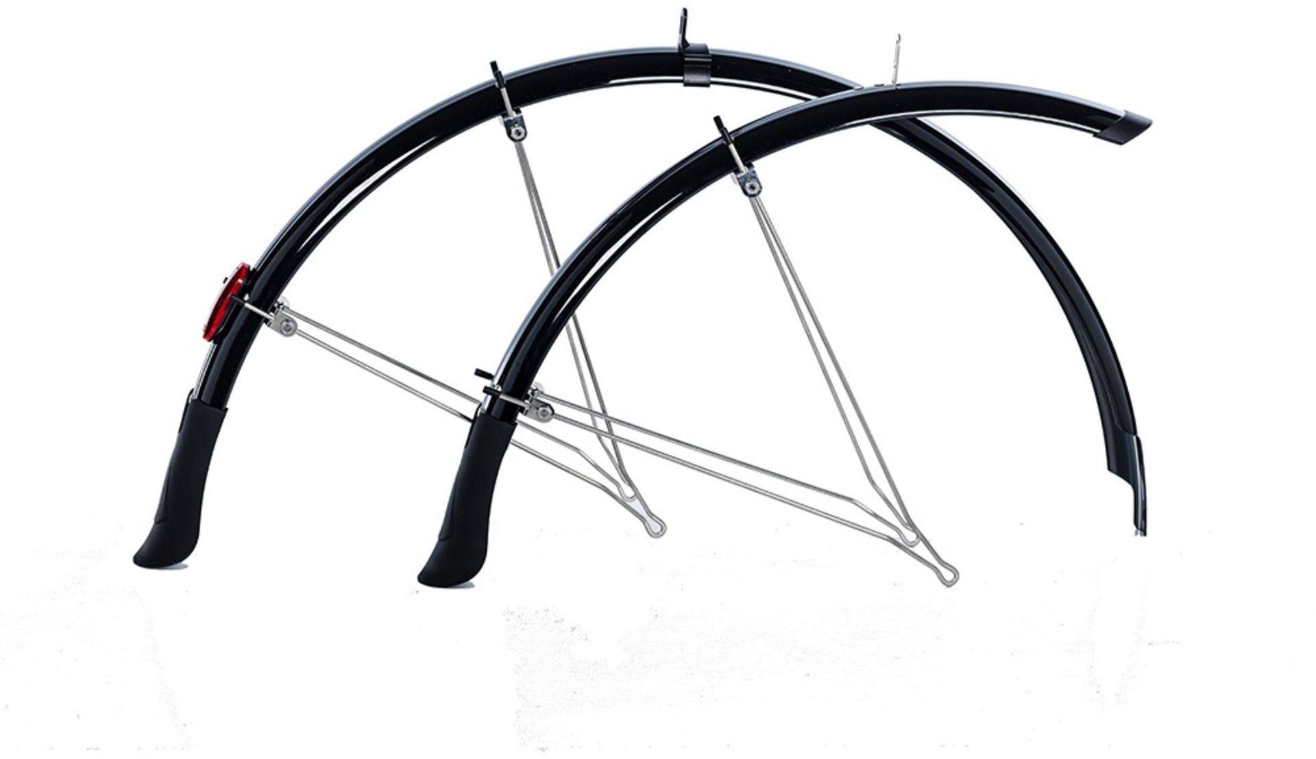 3 x Flinger Deluxe 700C Mudguards, 32mm - 40mm Tyres