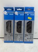 3 x Various Shimano Bike Chains As Seen In Photos