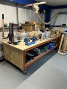 Mobile Dexion Table - Contents not included