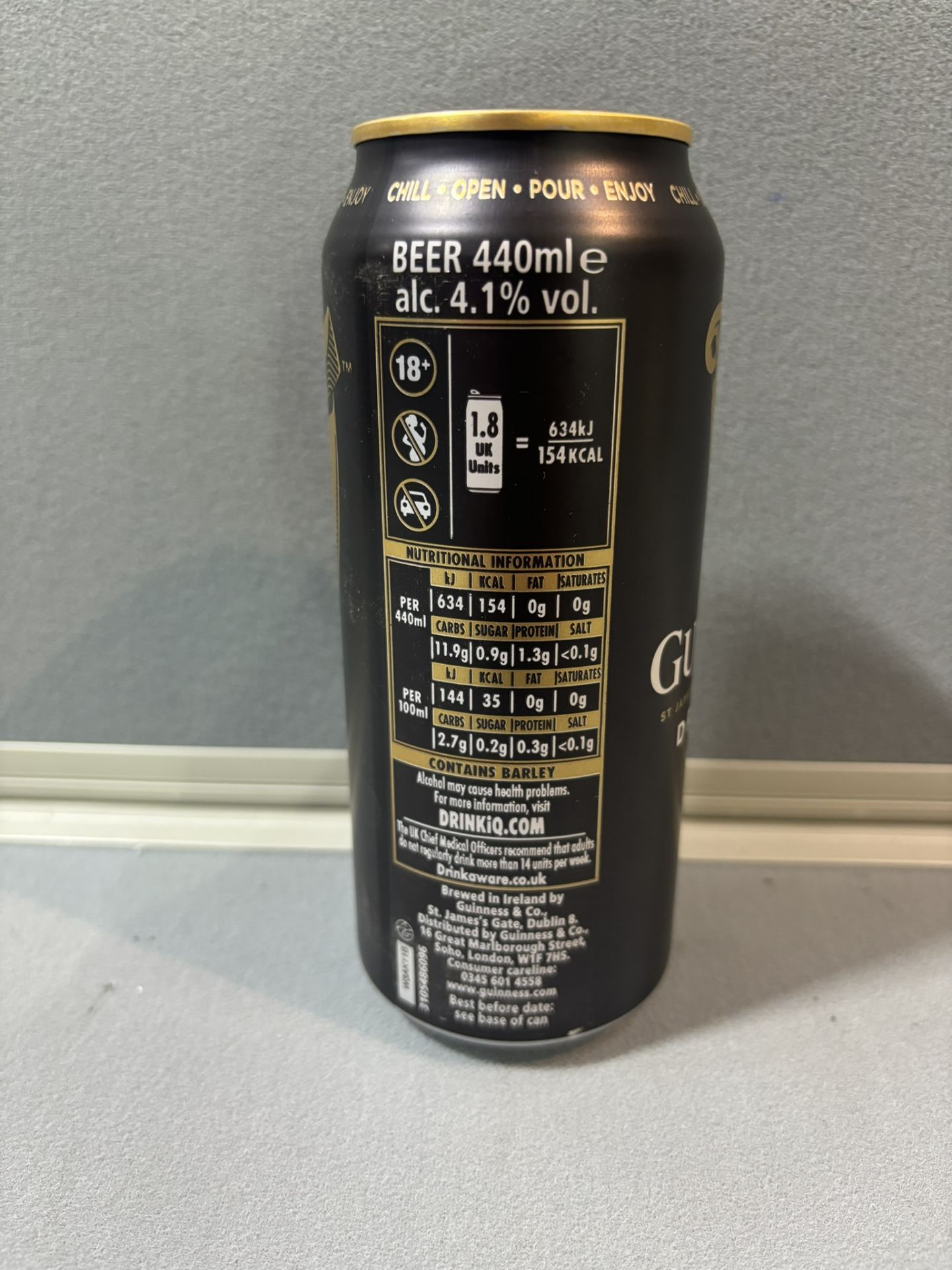 20 x Cans Of Guinness Draught Stout Beer 4.1%, 440mls - Image 2 of 3