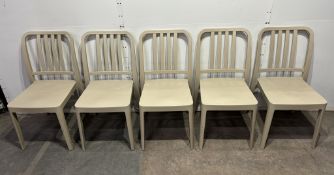 5 x Beige Outdoor Chairs