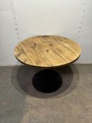 Large Wooden Round Coffee/Dining Table