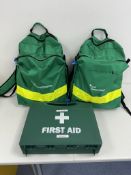3 x First Aid Grab Bags & Box