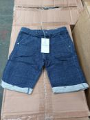 1,229 x Boys Yarn Dyed Shorts With Roll Cuff | ZERO VAT ON HAMMER