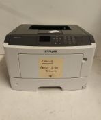 Lexmark MS417DN Printer * Missing Power Lead *