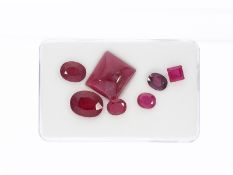 Konvolut Rubine von insgesamt ca. 25,5ct