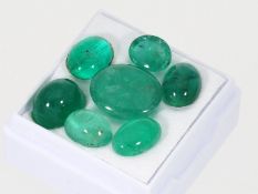 Smaragde: großes Konvolut Smaragde, vermutlich kolumbianisch, ca. 14,2ct