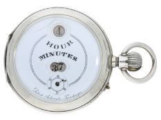 Taschenuhr: seltene, ganz frühe IWC mit Sprungziffern, Patent Pallweber, Cut-Hunter, ca. 1884