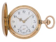 Taschenuhr: Damen-Savonnette mit feinem Ankerwerk, Mermod Freres um 1910
