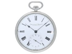 Taschenuhr: vintage Edelstahl Frackuhr von IWC, 60er Jahre