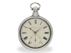 Taschenuhr: schwere englische Beobachtungsuhr mit anhaltbarer Sekunde, Massey Typ III, HM 1808