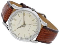 Armbanduhr: große, frühe IWC Automatic in Stahl, Spezialgehäuse, 50er Jahre