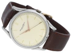 Armbanduhr: große, frühe vintage IWC in Stahl, 36mm!, Baujahr 1953