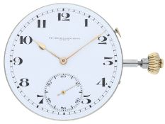 Taschenuhr: Hochfeines Werk eines Ankerchronometers, Vacheron & Constantin, um 1910
