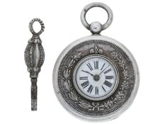 Taschenuhr: Sehr seltene russische Münzuhr um 1850