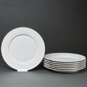 7 Speiseteller groß - Kurland. KPM, Berlin 1962-1992.