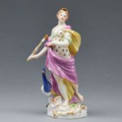 Allegorie Die Luft - Hera mit Wolke und Pfau. Meissen 1850-1924