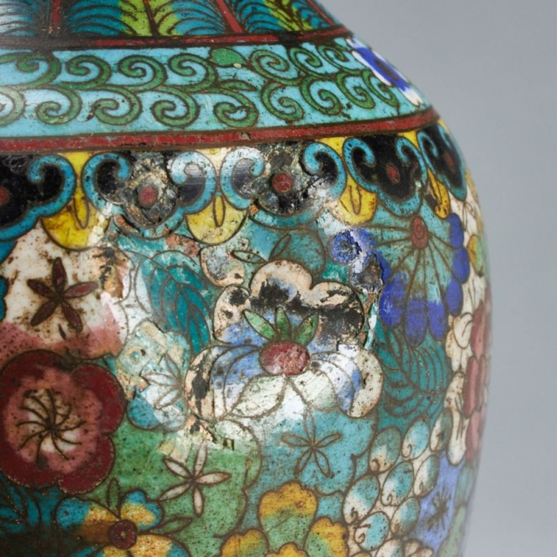 Cloisonné Vase - Bild 3 aus 3