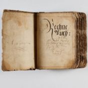 Handschriftliches Mathematikbuch aus dem Jahr 1718