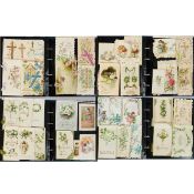 Sammelalbum mit Glückwunschkarten