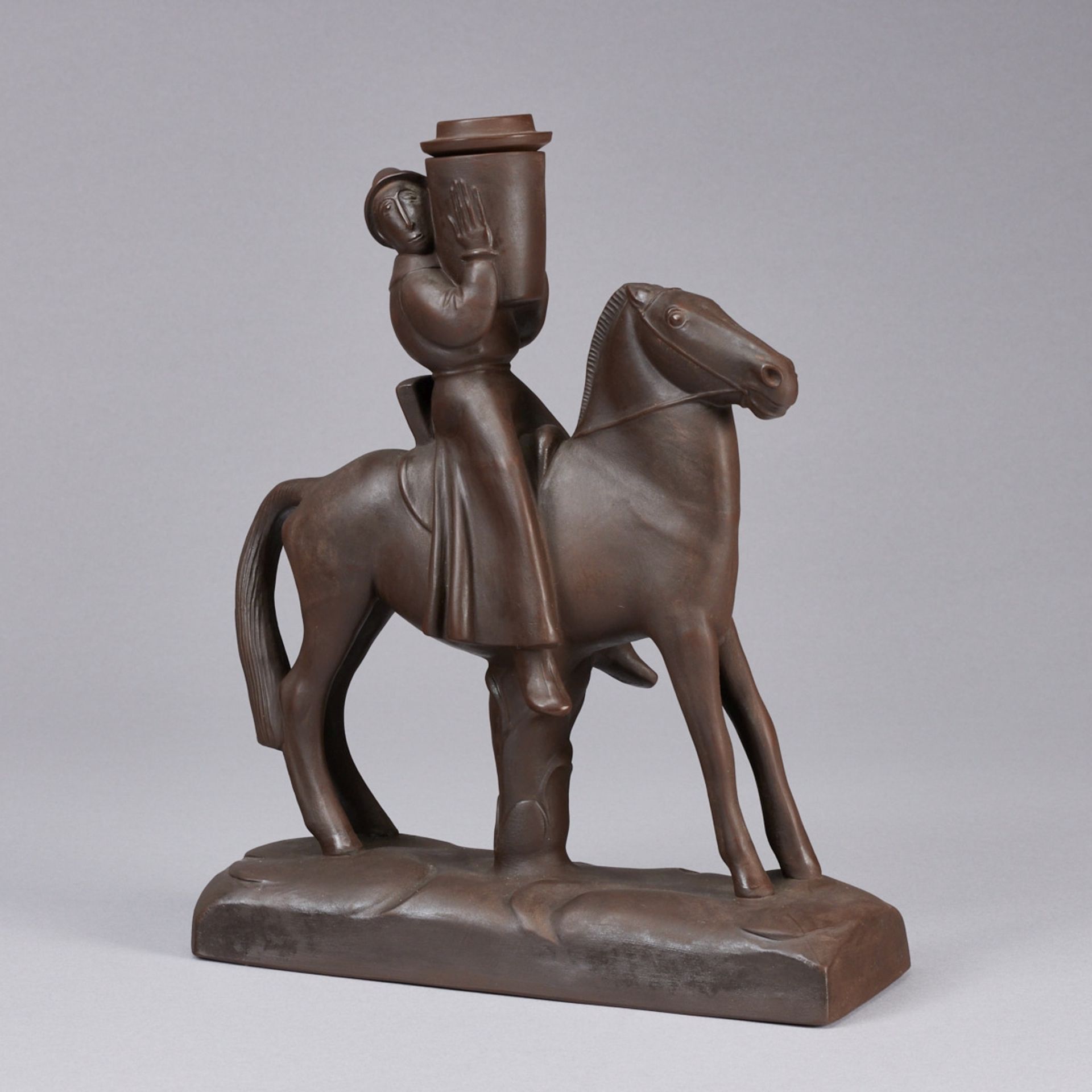 Leuchterreiter mit Einsatz - Gerhard Marcks. Meissen 1983.