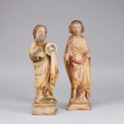 Paar Heiligenfiguren