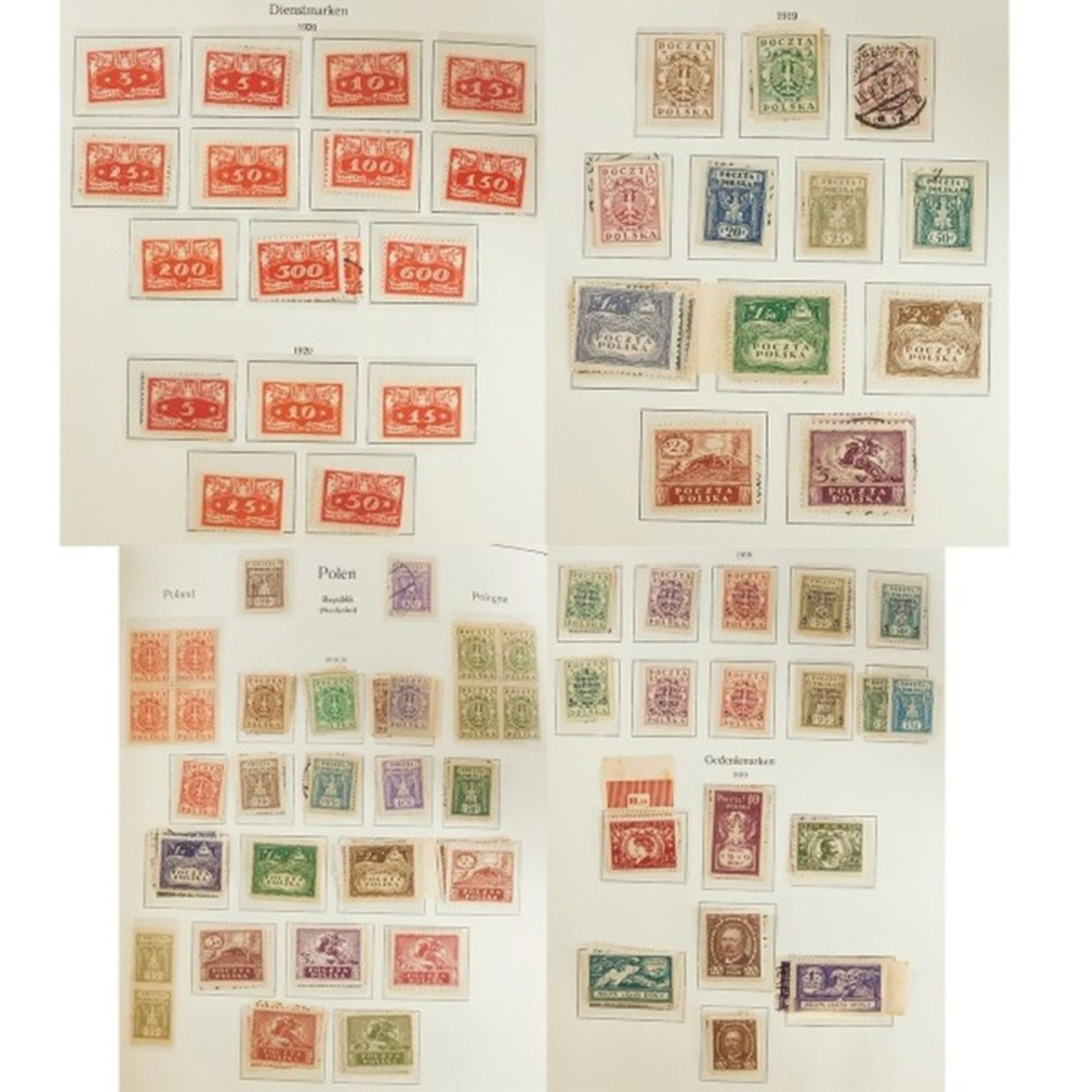 Zwei Briefmarkenalben "Polen" (1860-1966) und (1967-1979) - Bild 3 aus 4