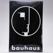 Emailleschild Bauhaus