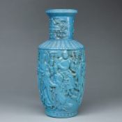 Blaue Vase mit Lujun Glasur-Robin's-egg