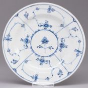 Teller - Strohblume. Porzellanfabrik Zürich ca. 1780-1785.