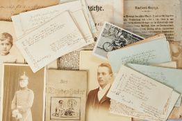 Konvolut Schriften u. Briefe