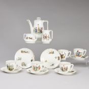 Patriotisches 12tlg. Puppenservice Erster Weltkrieg. Um 1914-1918.