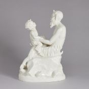 Faun mit Kind - Mally von Pilgrim. Schwarzburger Werkstätten für Porzellankunst, Unterweißbach um 19